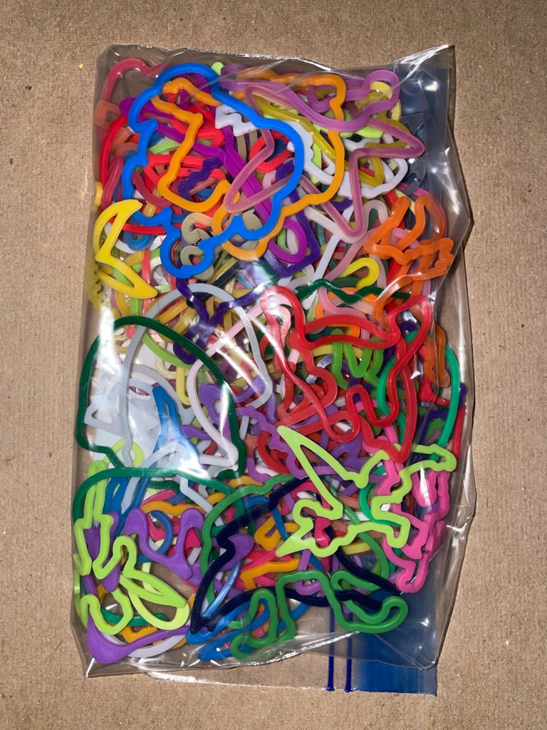 100 Silly Bandz Random Assortment